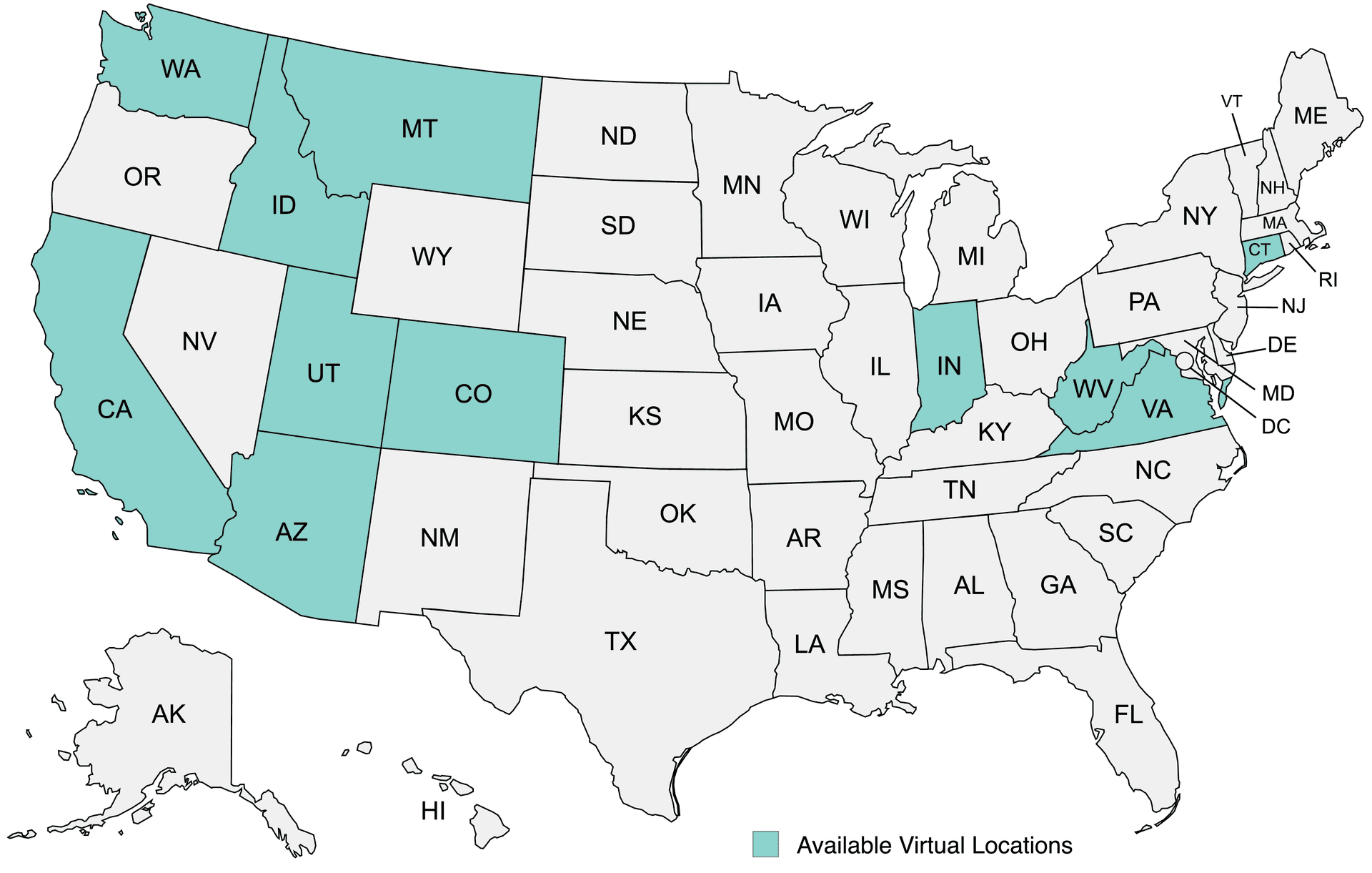 virtual locations map